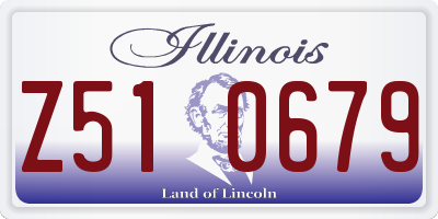 IL license plate Z510679