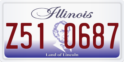 IL license plate Z510687