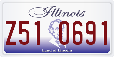 IL license plate Z510691