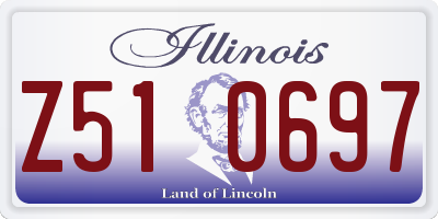 IL license plate Z510697