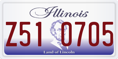 IL license plate Z510705