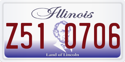 IL license plate Z510706