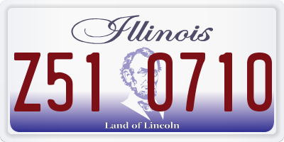 IL license plate Z510710