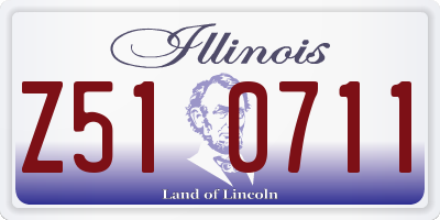IL license plate Z510711