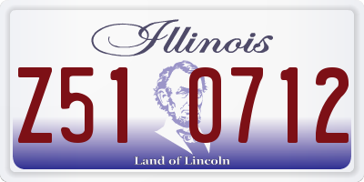 IL license plate Z510712