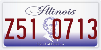 IL license plate Z510713
