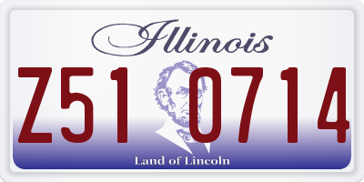 IL license plate Z510714