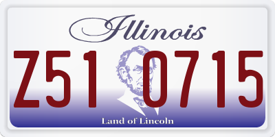 IL license plate Z510715