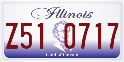IL license plate Z510717