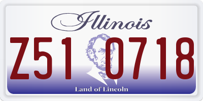 IL license plate Z510718