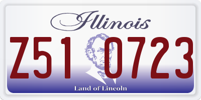 IL license plate Z510723