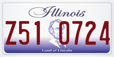 IL license plate Z510724