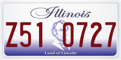 IL license plate Z510727