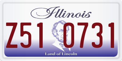 IL license plate Z510731