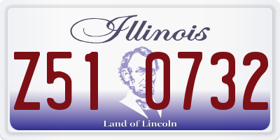 IL license plate Z510732