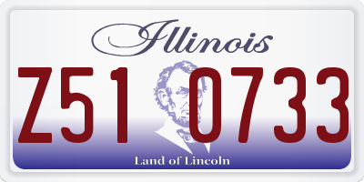 IL license plate Z510733