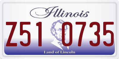 IL license plate Z510735
