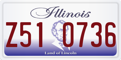 IL license plate Z510736