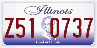 IL license plate Z510737