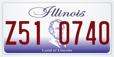 IL license plate Z510740