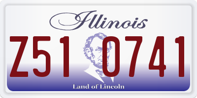 IL license plate Z510741