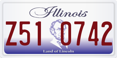 IL license plate Z510742
