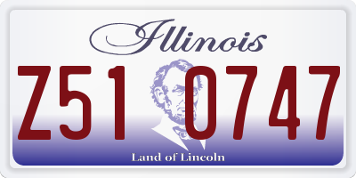 IL license plate Z510747