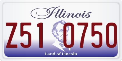IL license plate Z510750