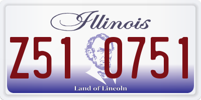 IL license plate Z510751