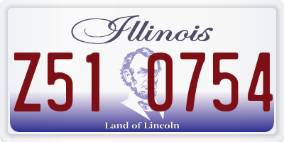 IL license plate Z510754