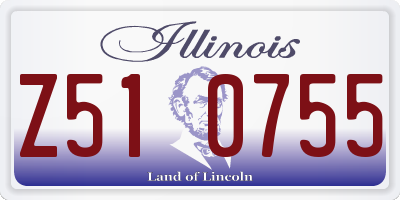 IL license plate Z510755