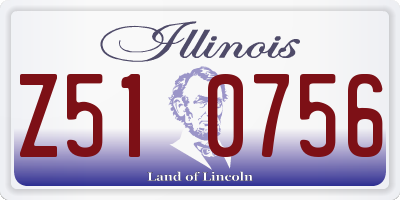 IL license plate Z510756