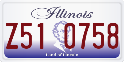IL license plate Z510758