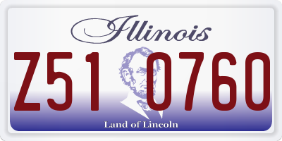 IL license plate Z510760