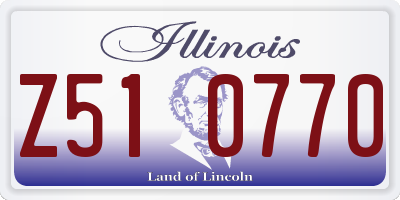IL license plate Z510770
