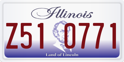 IL license plate Z510771