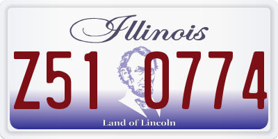 IL license plate Z510774
