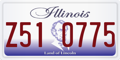IL license plate Z510775
