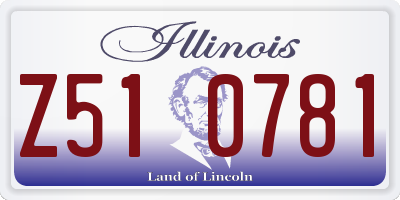 IL license plate Z510781