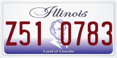 IL license plate Z510783