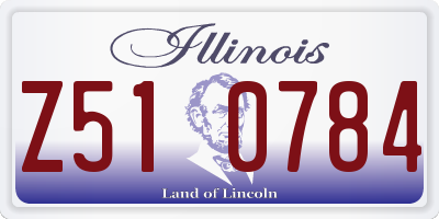 IL license plate Z510784