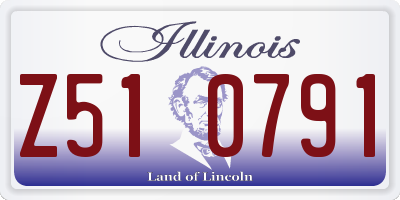 IL license plate Z510791