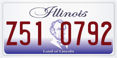 IL license plate Z510792