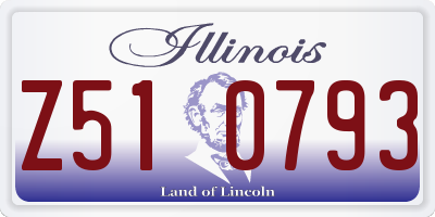 IL license plate Z510793