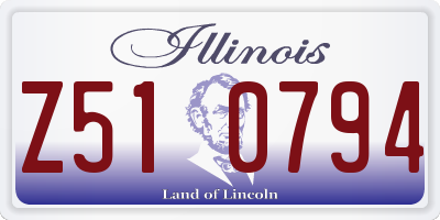 IL license plate Z510794