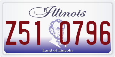 IL license plate Z510796
