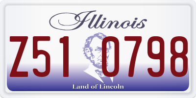IL license plate Z510798