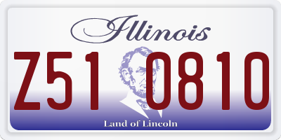 IL license plate Z510810