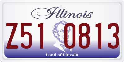 IL license plate Z510813