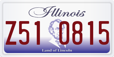 IL license plate Z510815